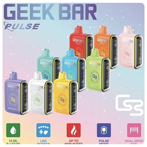拋棄式電子煙Geek Bar Pulse 15000口 雙模式調整 口味齊全 新